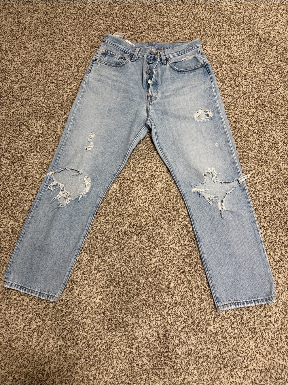 Levi's Light Blue Distressed Women's Jeans
